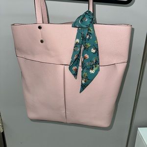 Steve Madden Tote With Scarf Pink Used